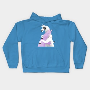 Llama hugs Kids Hoodie